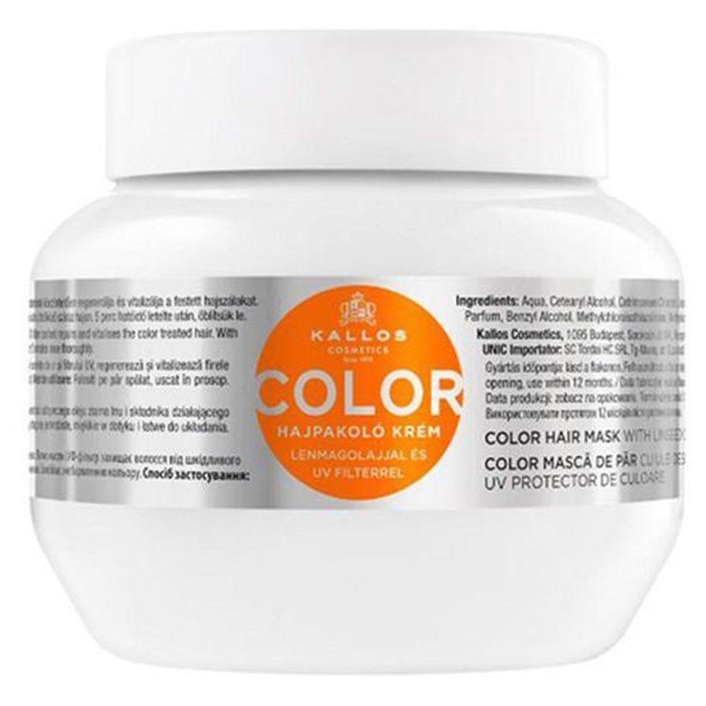 Kallos KJMN Color Hair Mask Linseed Oil & UV 275 ml