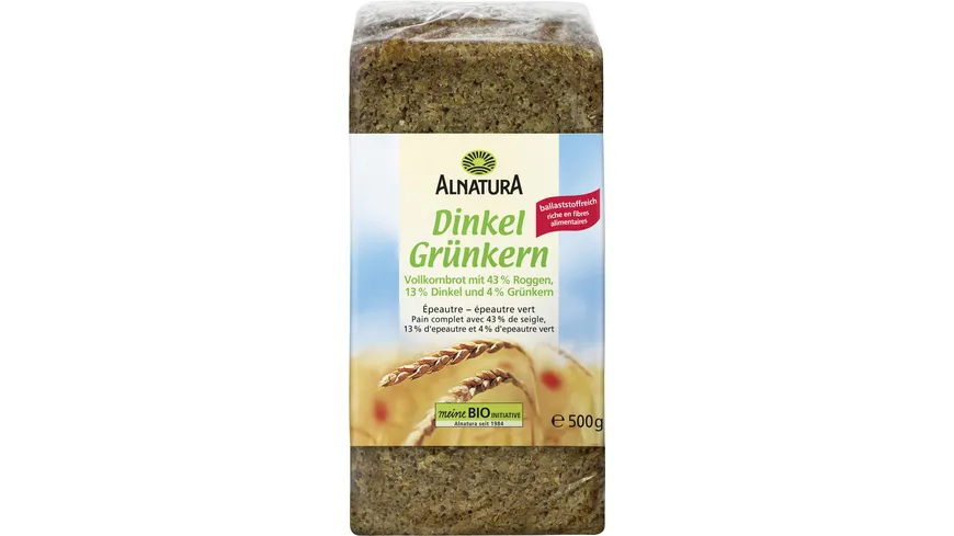 Alnatura Bio Dinkel Grünkern Brot 500 g