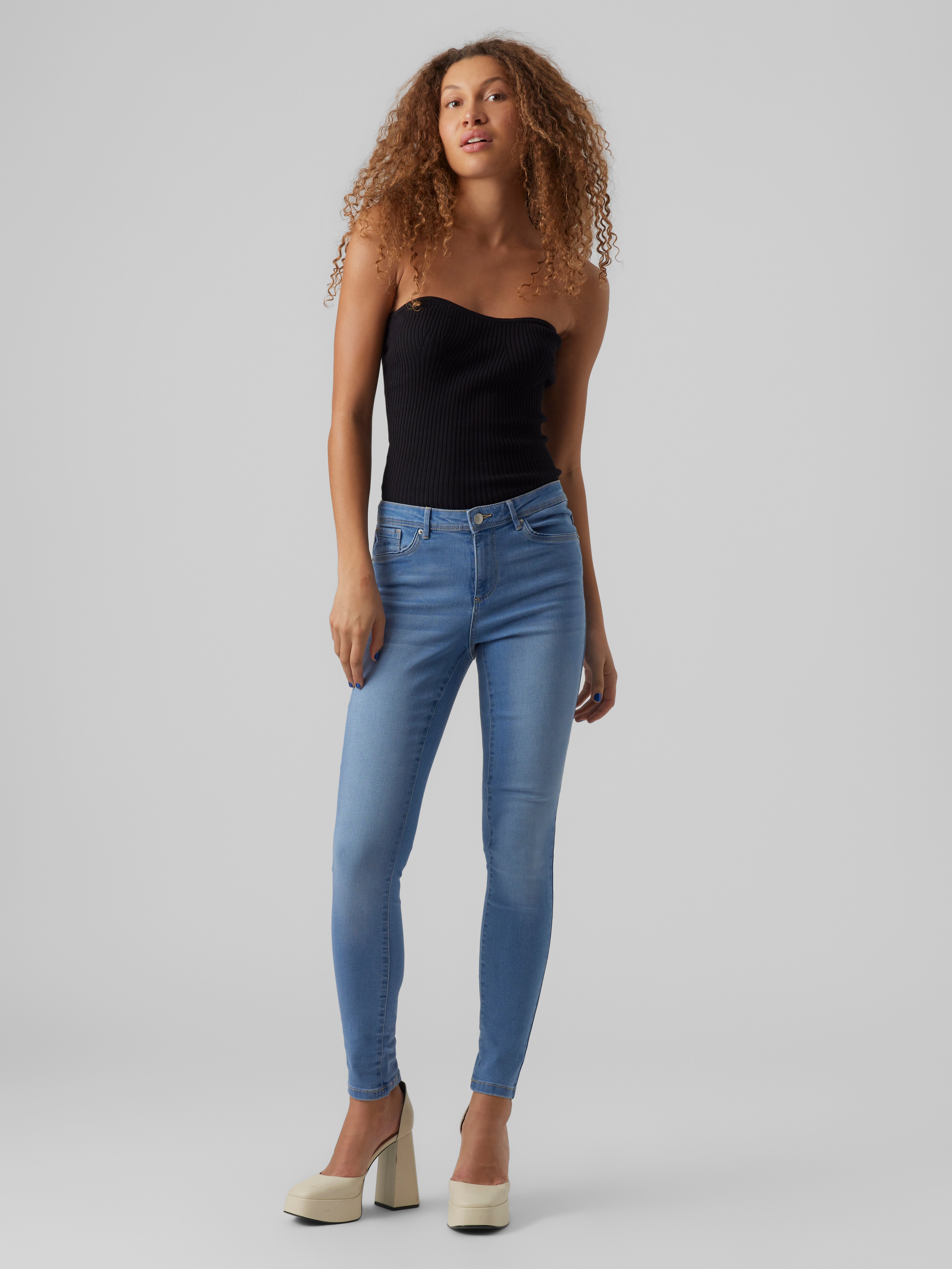 VMTANYA Mid Rise Skinny Fit Jeans