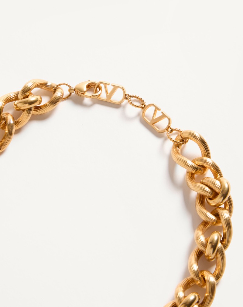 Chez Valentino halskæde i metal, emalje og Swarovski®-krystaller