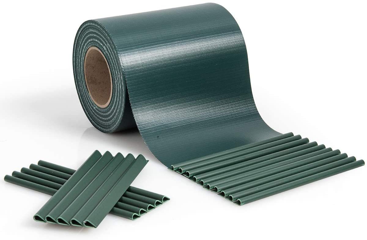 COSTWAY Sichtschutzstreifen, mit Befestigungsclips, 35m / 450g/m²