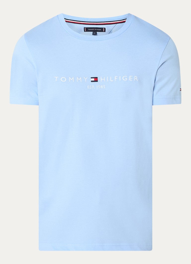 Tricou Tommy Hilfiger cu logo brodat