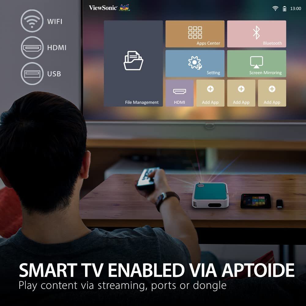 Viewsonic M1 Mini Plus - DLP-Pro­jek­tor - RGB LED DLP-Beamer