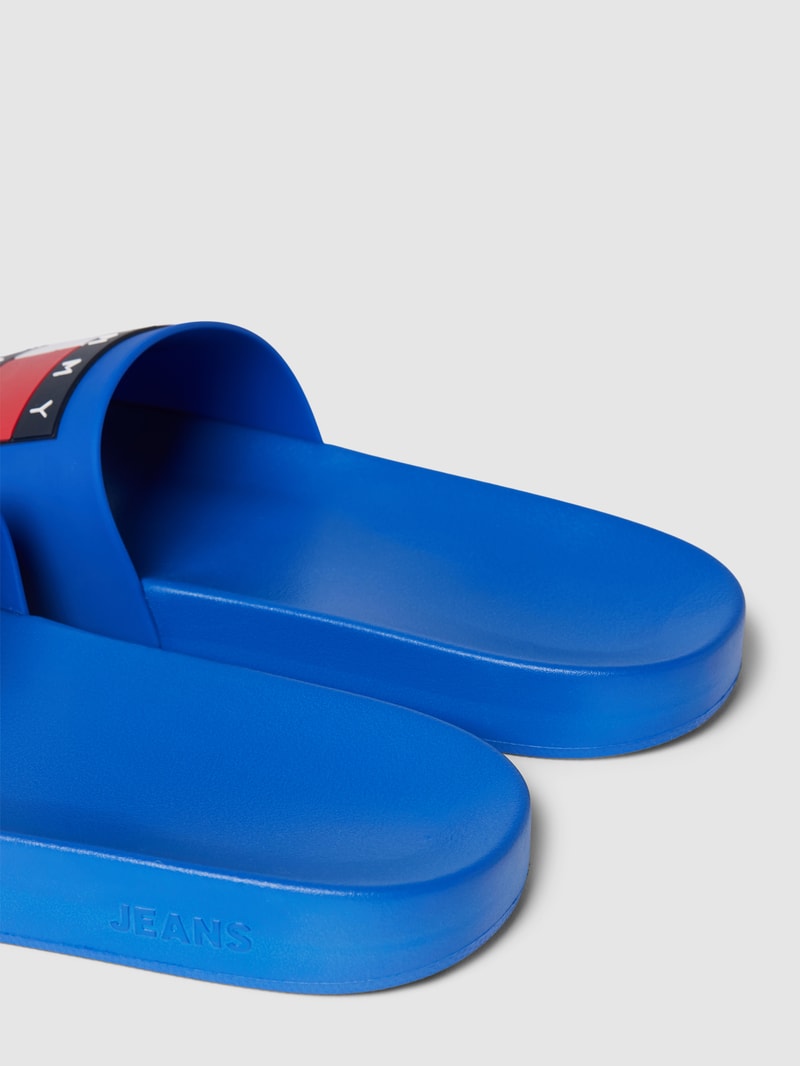 Slides mit Label-Details Modell 'POOL' in royalblau
