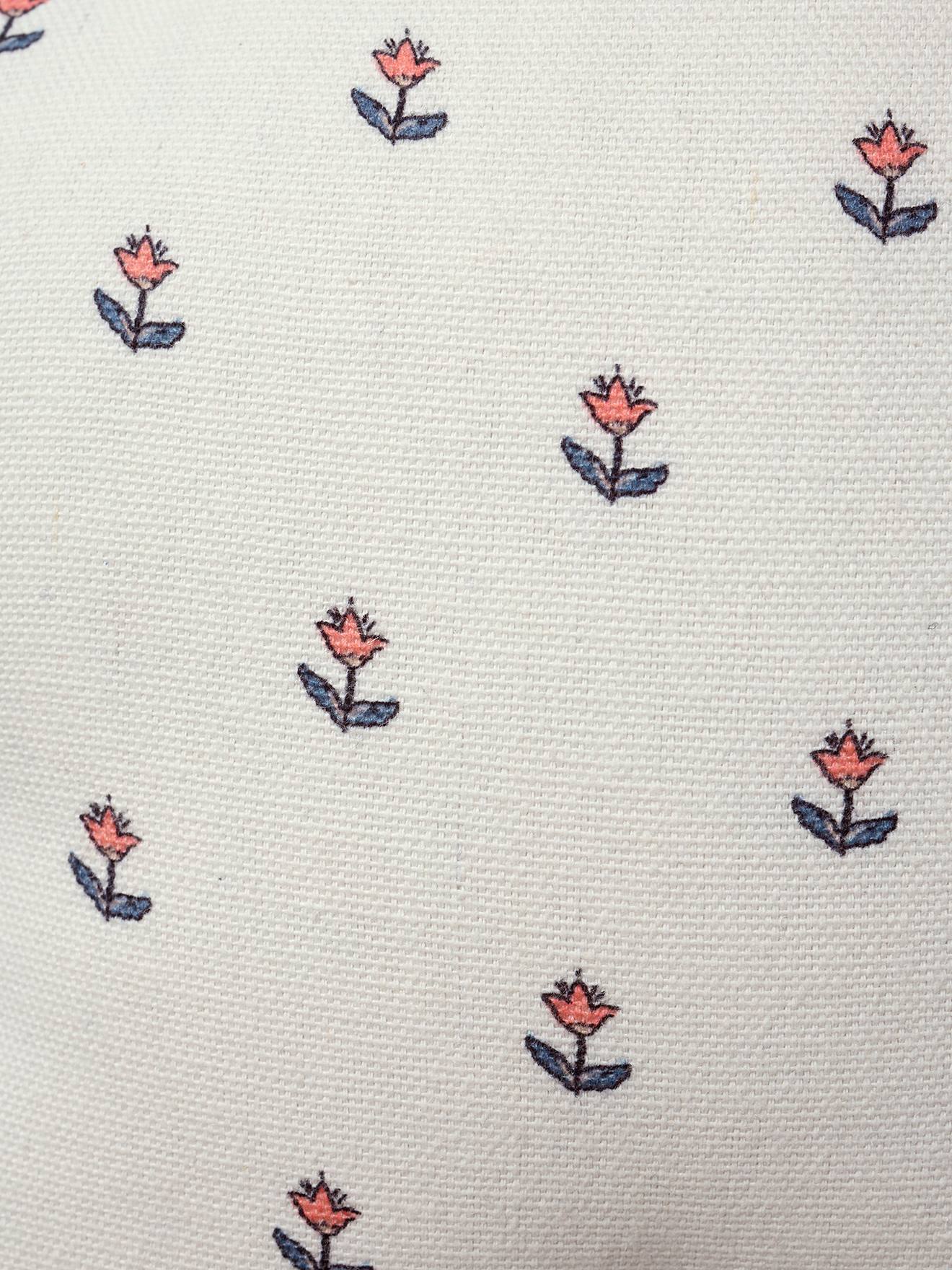 Vertbaudet 3er-Set Kinderzimmer Kissen INDIEN BLUME - blau geblümt