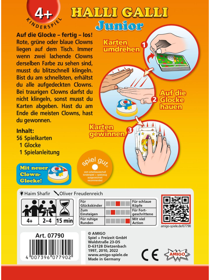 Amigo Spiel   Halli Galli Junior in Mehrfarbig ab 4 Jahre günstig kaufen onesize