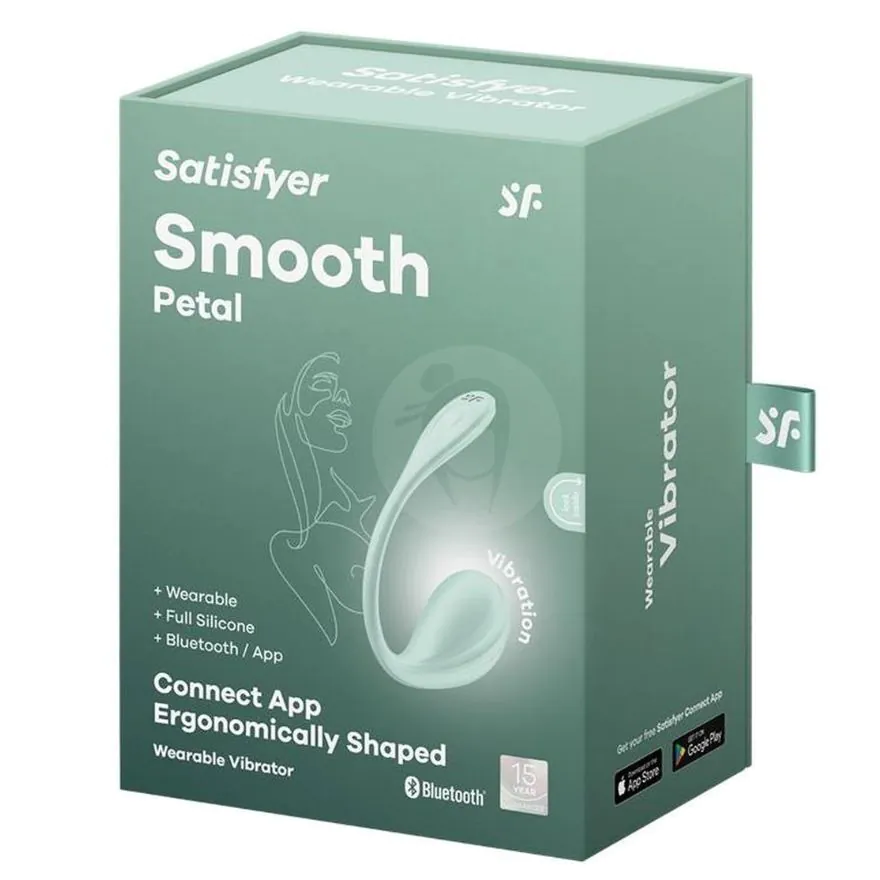 Satisfyer Smooth Petal mint vibrerend ei