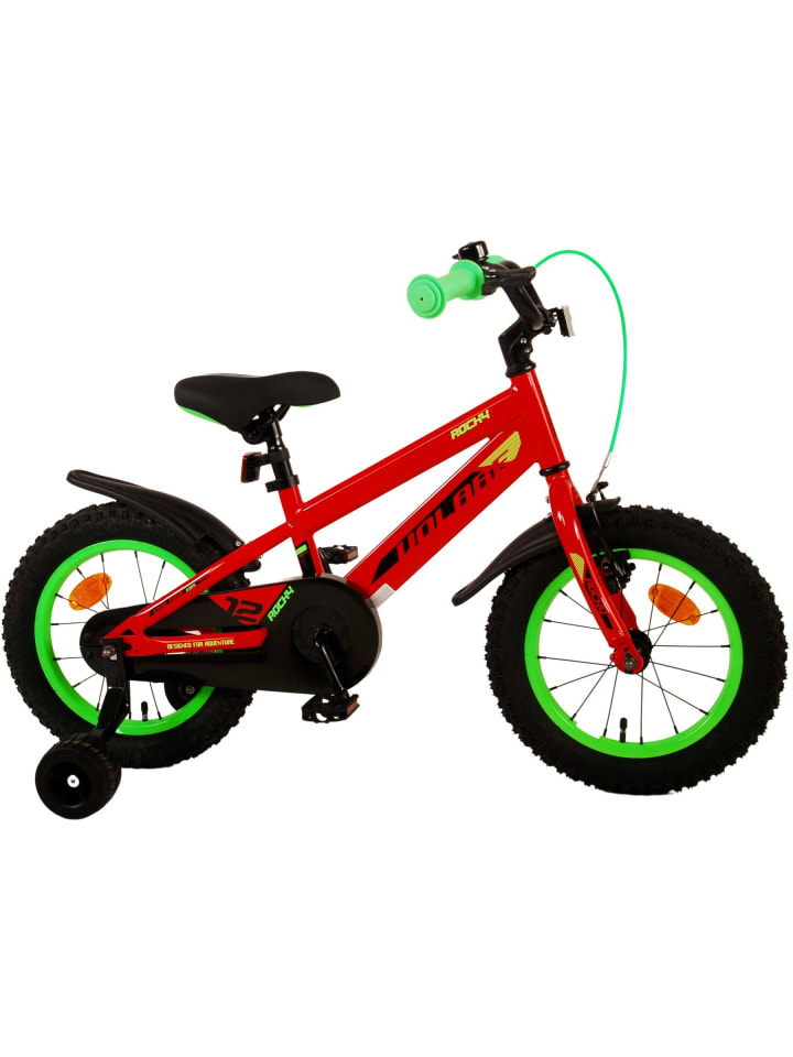 Volare Kinderfahrrad Rocky für Jungen 14 Zoll Kinderrad in Rot Fahrrad 4 Jahre günstig kaufen onesize