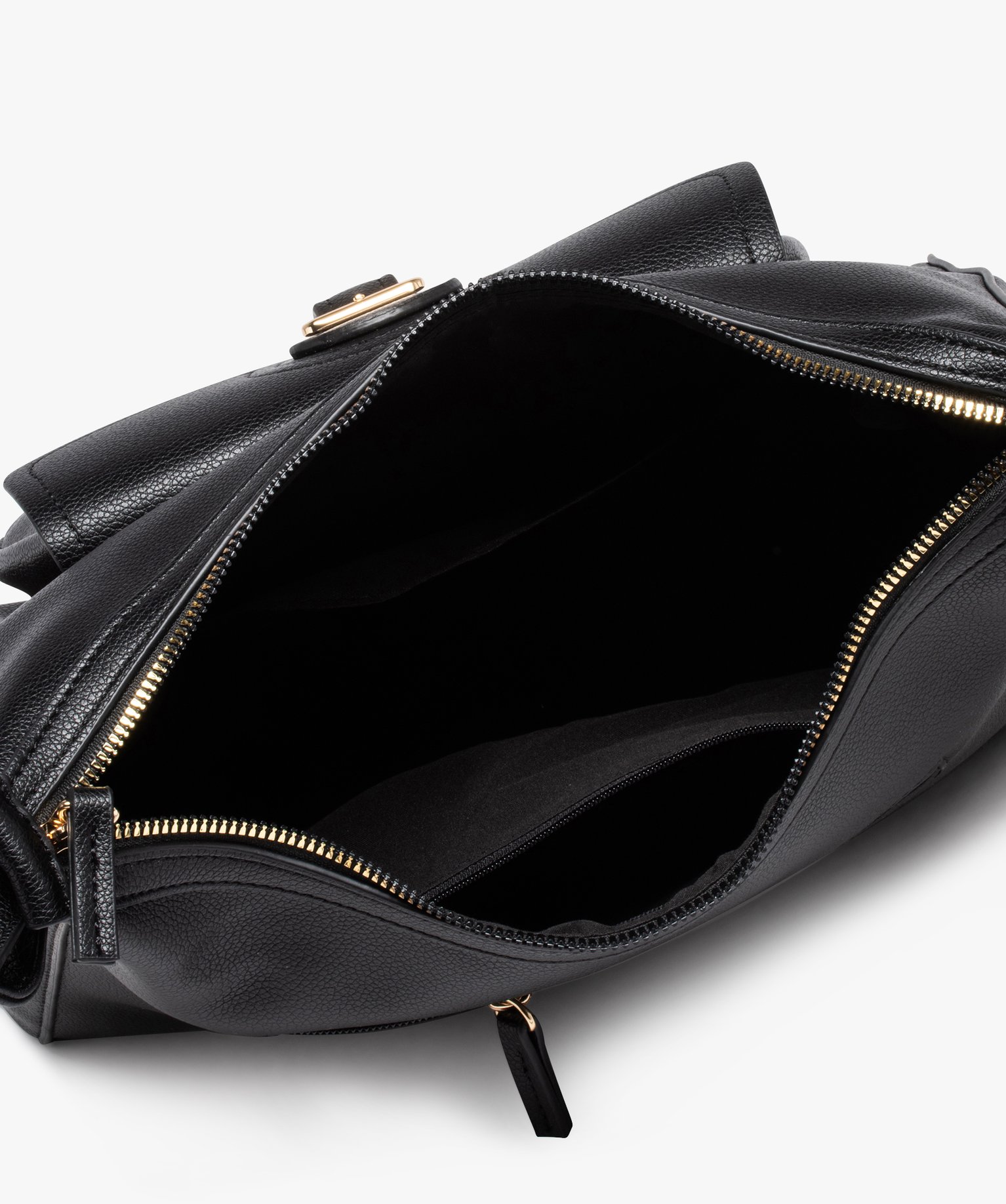 Sac bandoulière grand format femme noir | GEMO