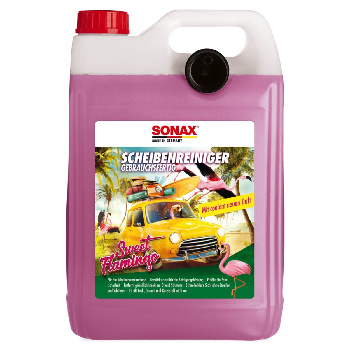 SONAX ScheibenReiniger gebrauchsfertig Sweet Flamingo 5L
