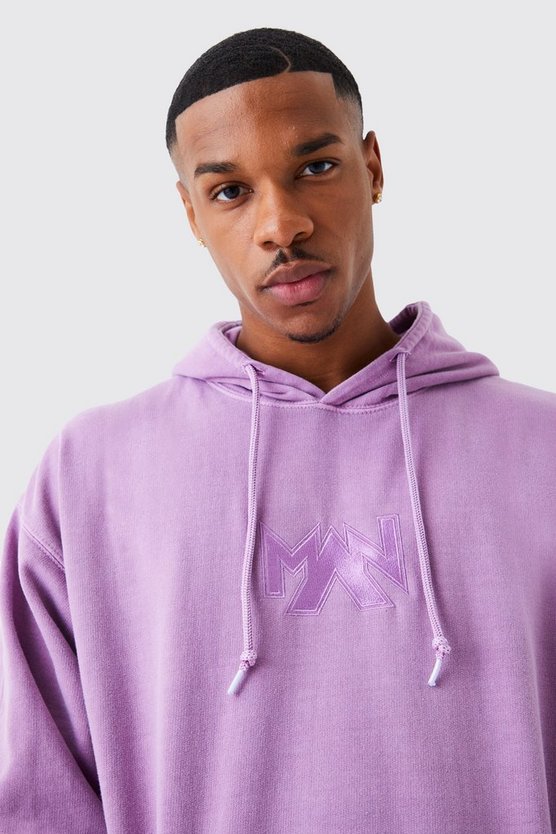 Bestickter Oversize Hoodie