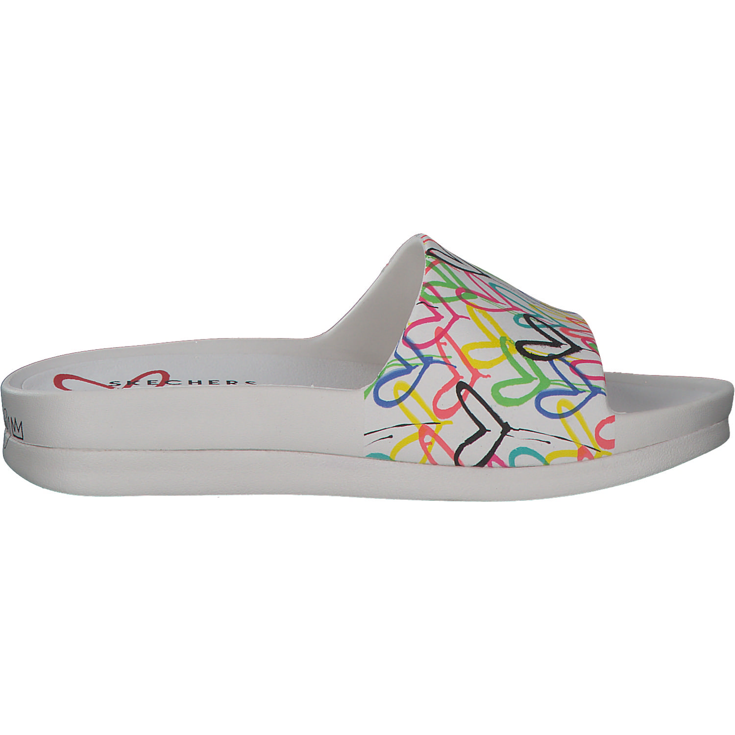 Skechers 111327, Badelatschen, Damen, Weiß