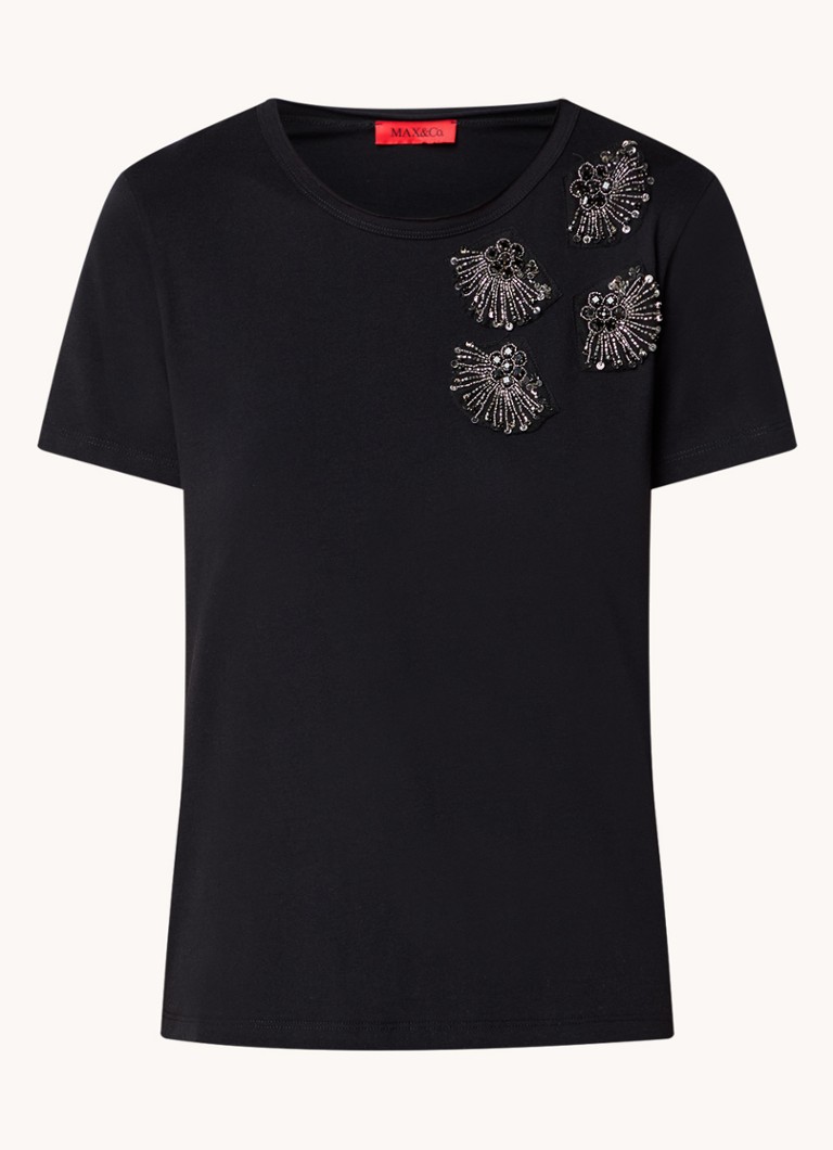 T-shirt Max & Co Voghera impreziosita da perle