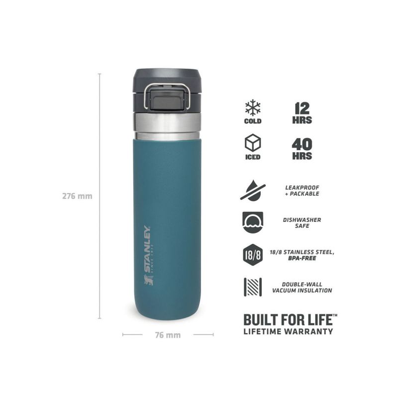 Thermoflasche Stanley, Go Quick Flip Wasserflasche 24oz \/ 700ml Lagoon