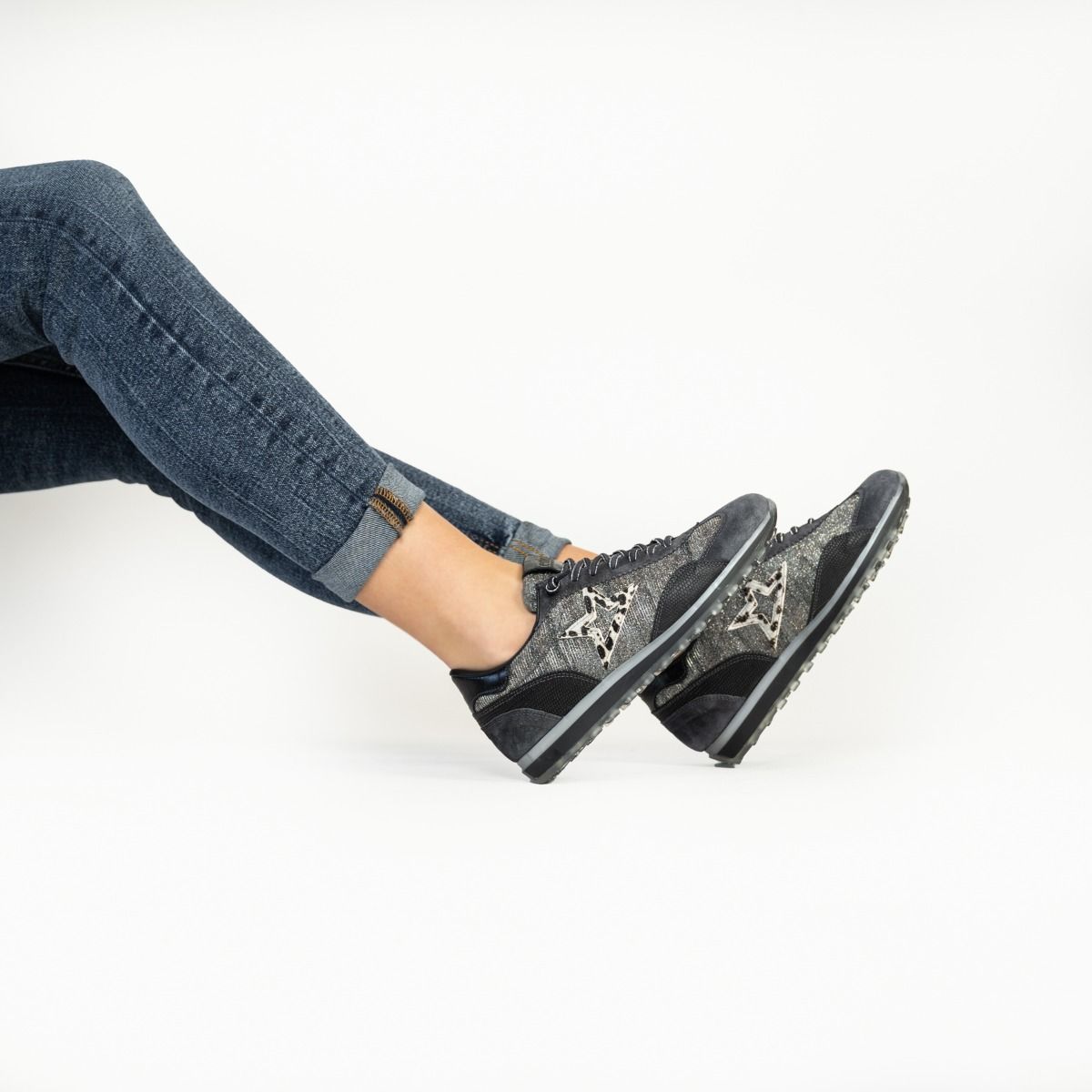 Cetti  C1259 SRA H22 - anthracite leopard