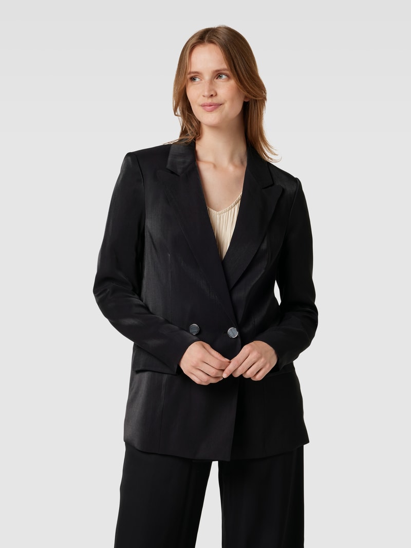 Blazer mit Reverskragen Modell 'ADRIANA' in schwarz