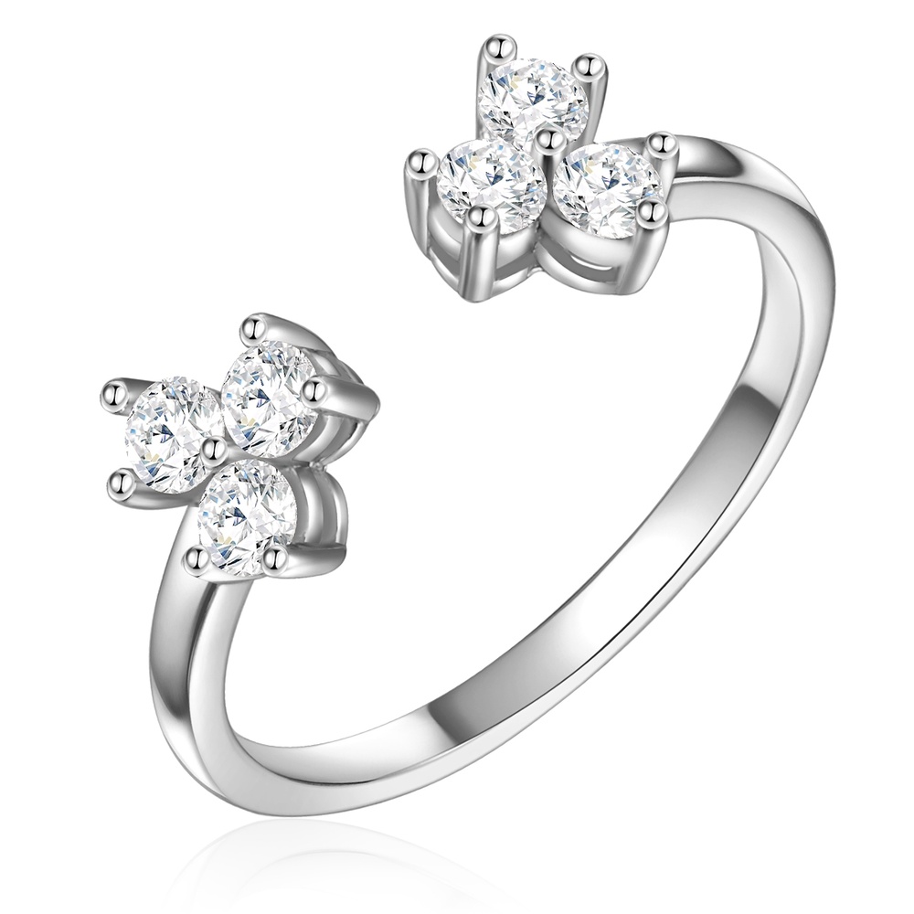 Glanzstücke München Bague en argent Argent sterling Oxyde de zirconium (CZ) en Argent Bague