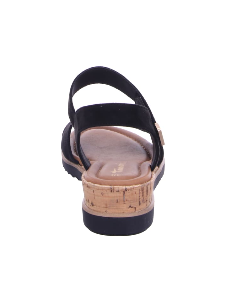 Tamaris Keilsandalette in schwarz günstig kaufen