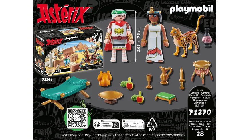PLAYMOBIL 71270 - Asterix: Cäsar und Kleopatra