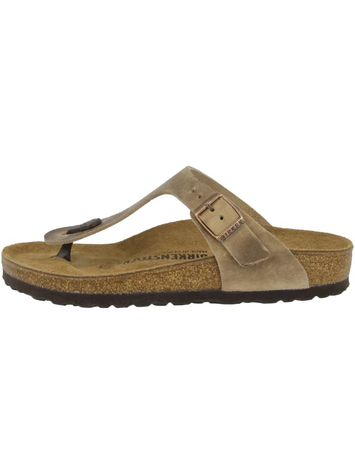 Birkenstock Zehensandale Gizeh Nubukleder normal in braun günstig kaufen