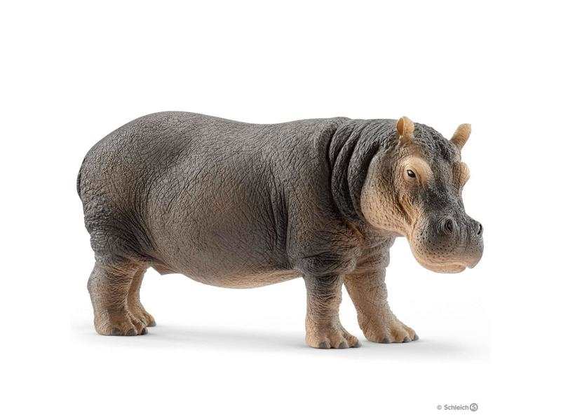 Figurines Animaux sauvages (Loup, Lion, Hippopotame)