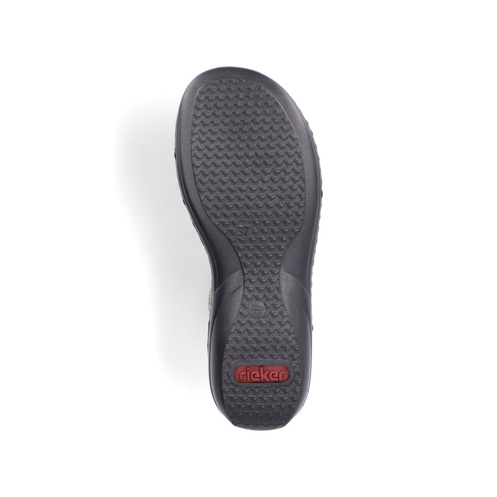 Rieker Damen Riemchensandalen asphaltschwarz