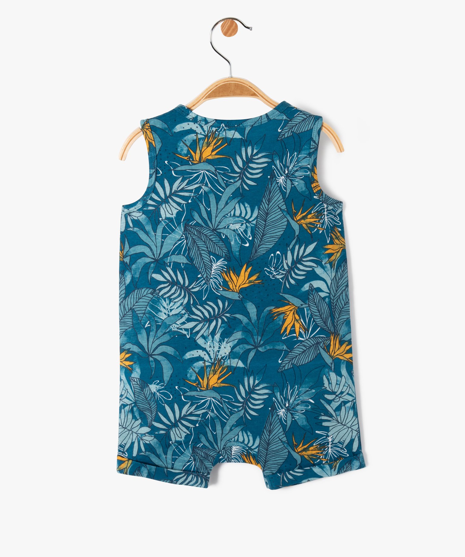 Combishort sans manches en coton imprimé bébé Garçon multicolore | GEMO