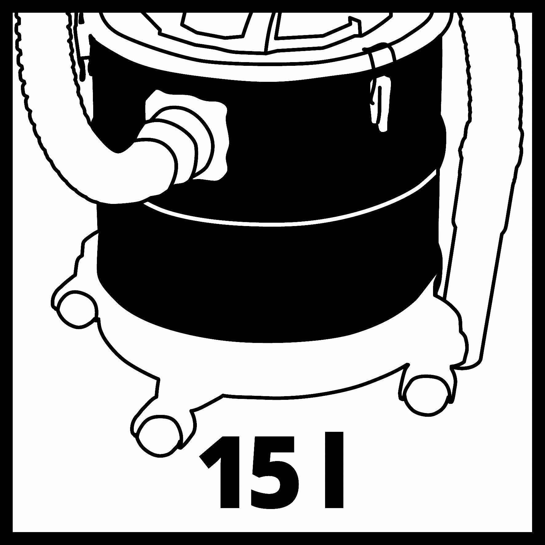 Einhell Aschesauger Akku-Aschesauger TE-AV 18/15 Li C-Solo, 150 W, beutellos, ohne Akku und Ladegerät
