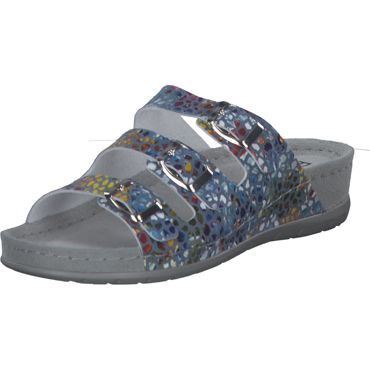 Rohde 5851, Hausschuhe & Pantoffeln, Damen, blau - muster