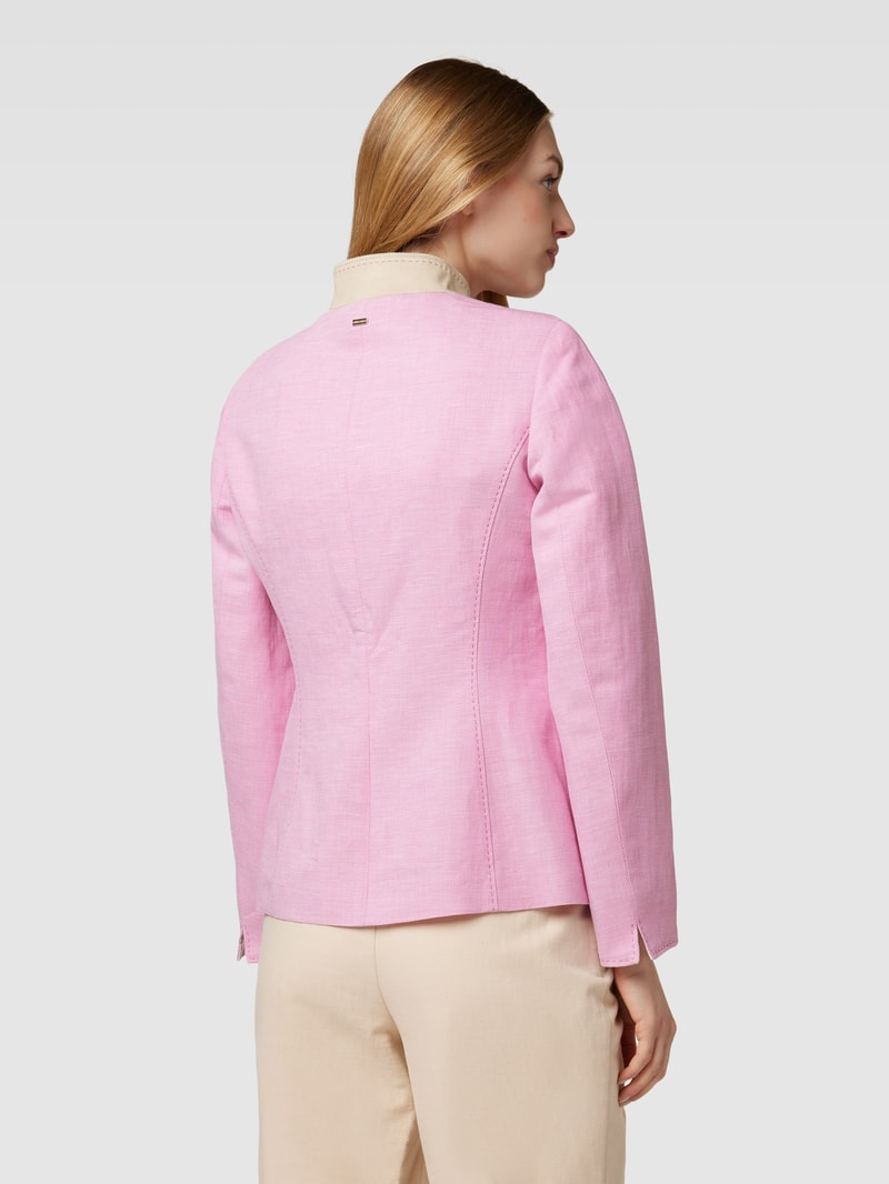 Blazer mit Stehkragen in rosé
