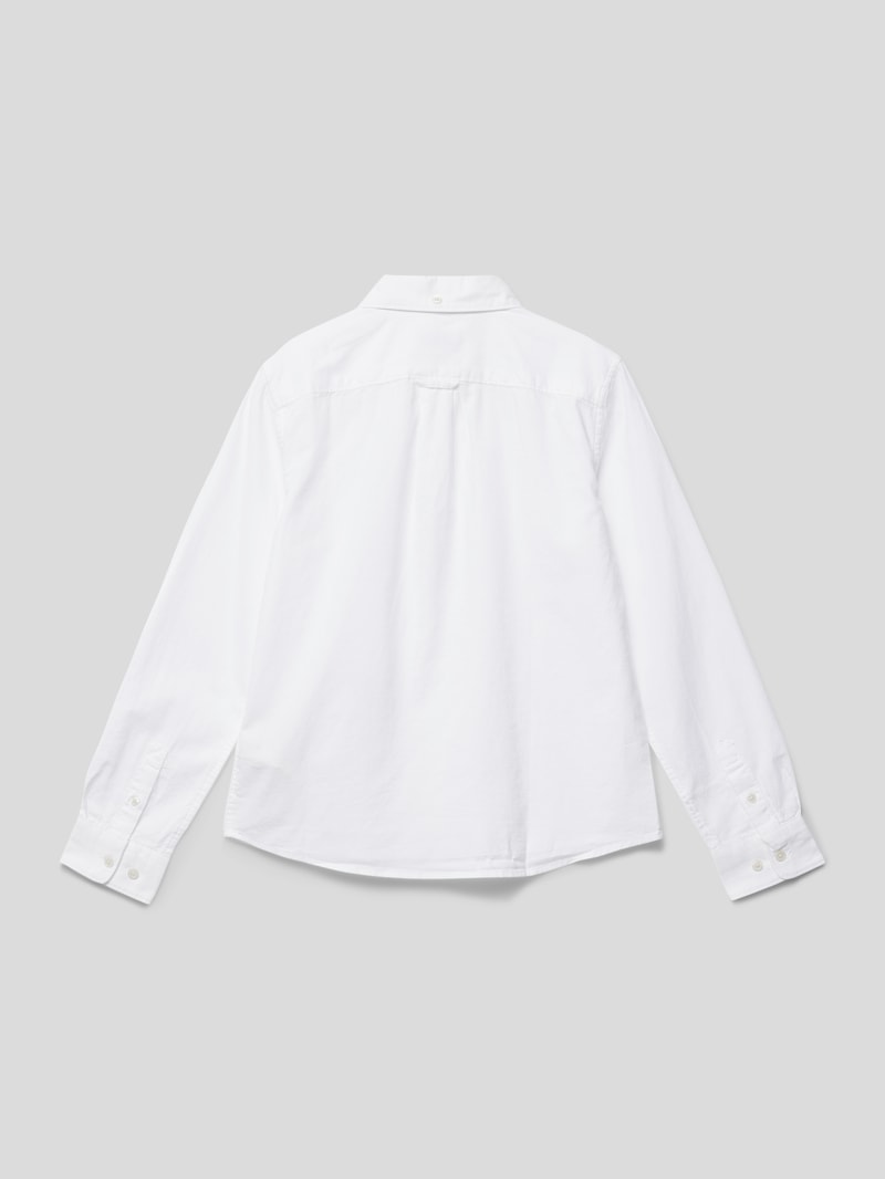 Hemd mit Button-Down-Kragen Modell 'OXFORD' in weiß