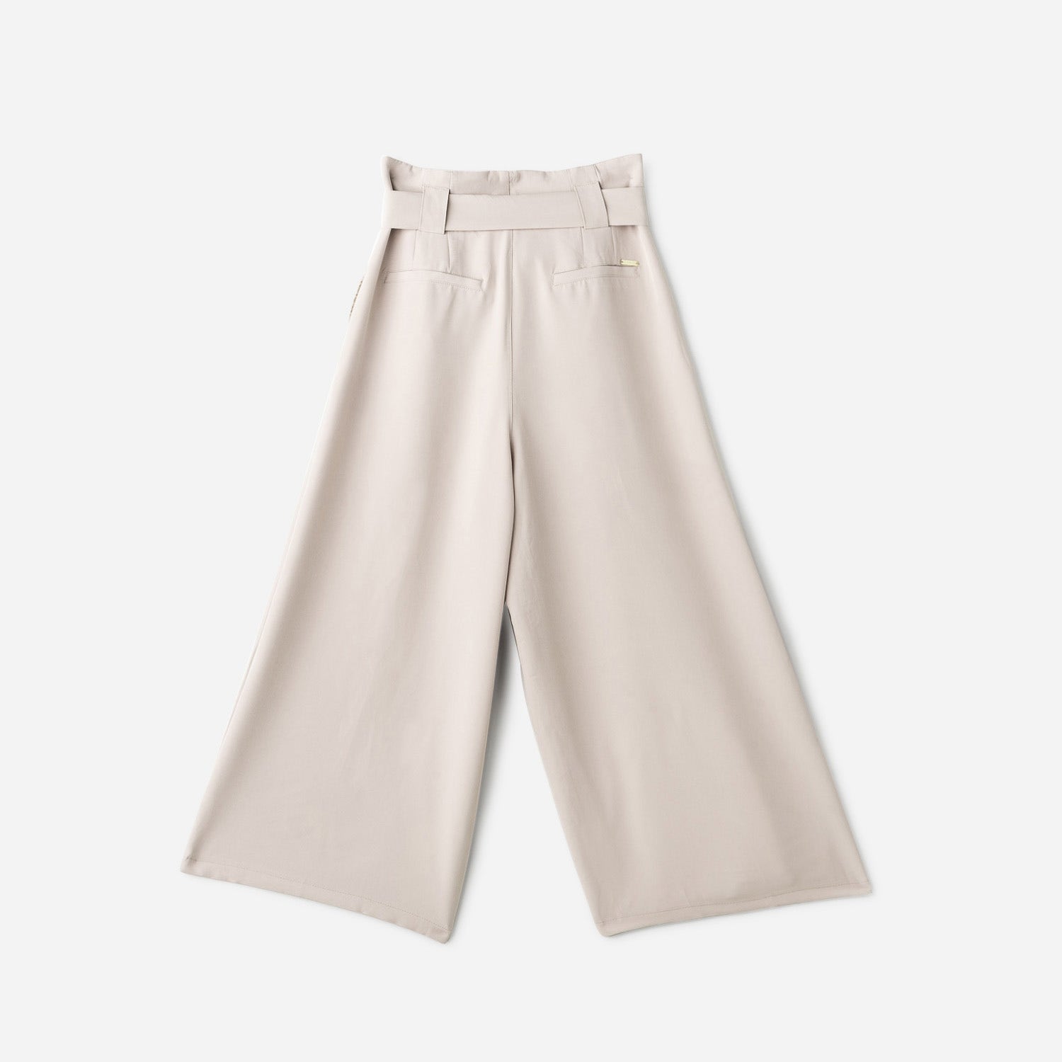Pantalon large TEXTO beige forme paper bag