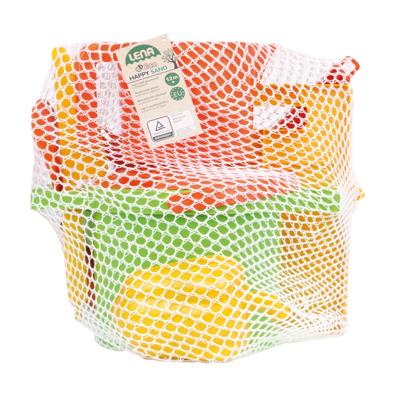 LENA Eco Sandset Kochen, 14-teilig, Natur Netz