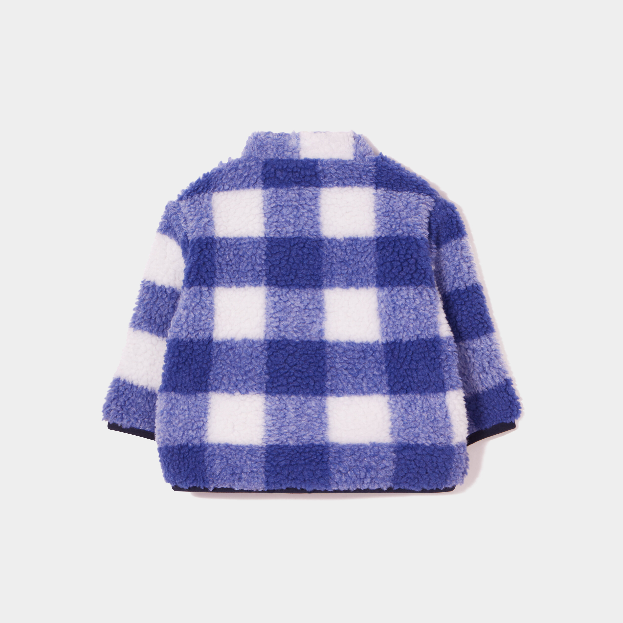 Veste imitation laine de mouton bleu bébé garçon | La Halle