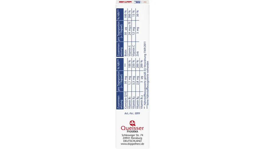 Doppelherz Coenzym Q10 + B-Vitamine 30 Kapseln