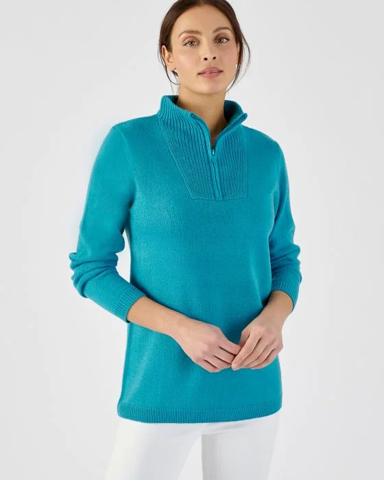 Pull col camionneur zippé