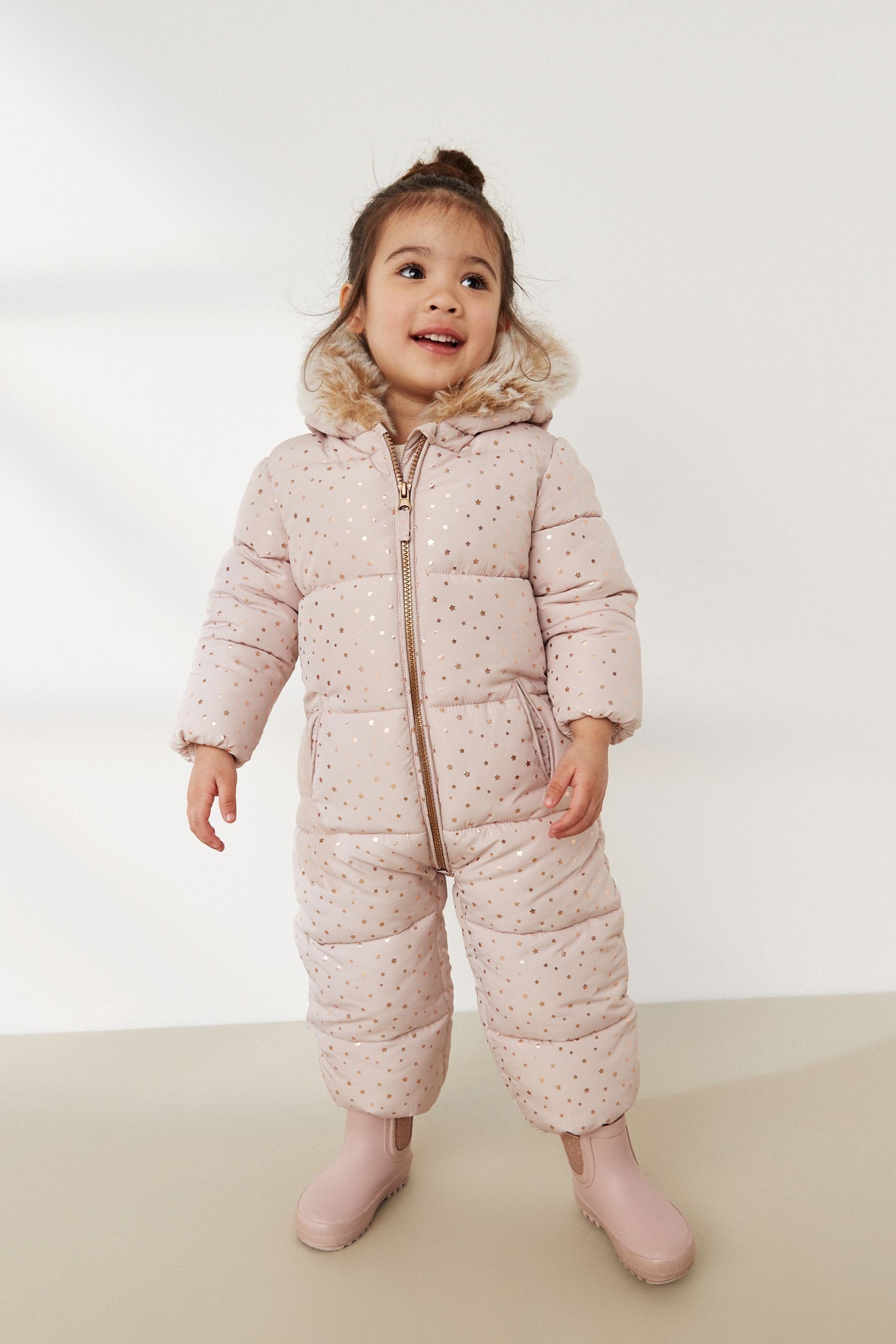 Next Schneeoverall Wasserabweisender Schneeanzug mit Folienpunkten (1-tlg)