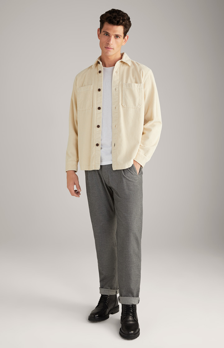 Cord-Hemd Harper in Beige