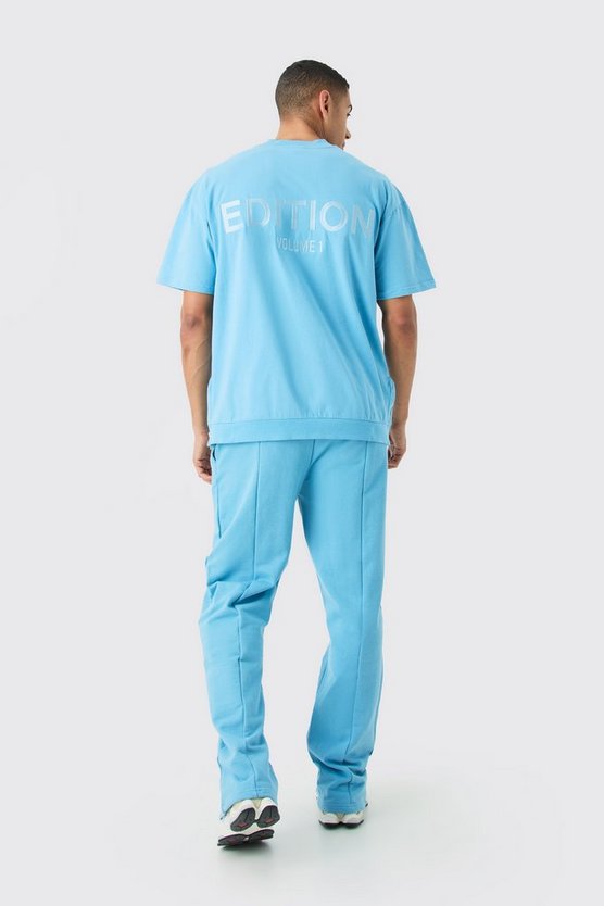 Lockere Jogginghose mit geteiltem Saum