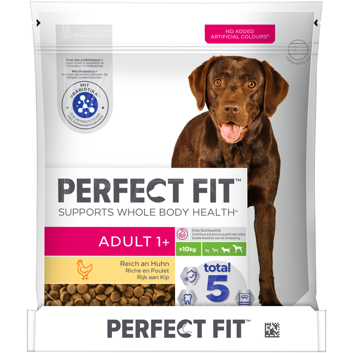 Perfect Fit Adult 1+ für mittlere und große Hunde reich an Huhn