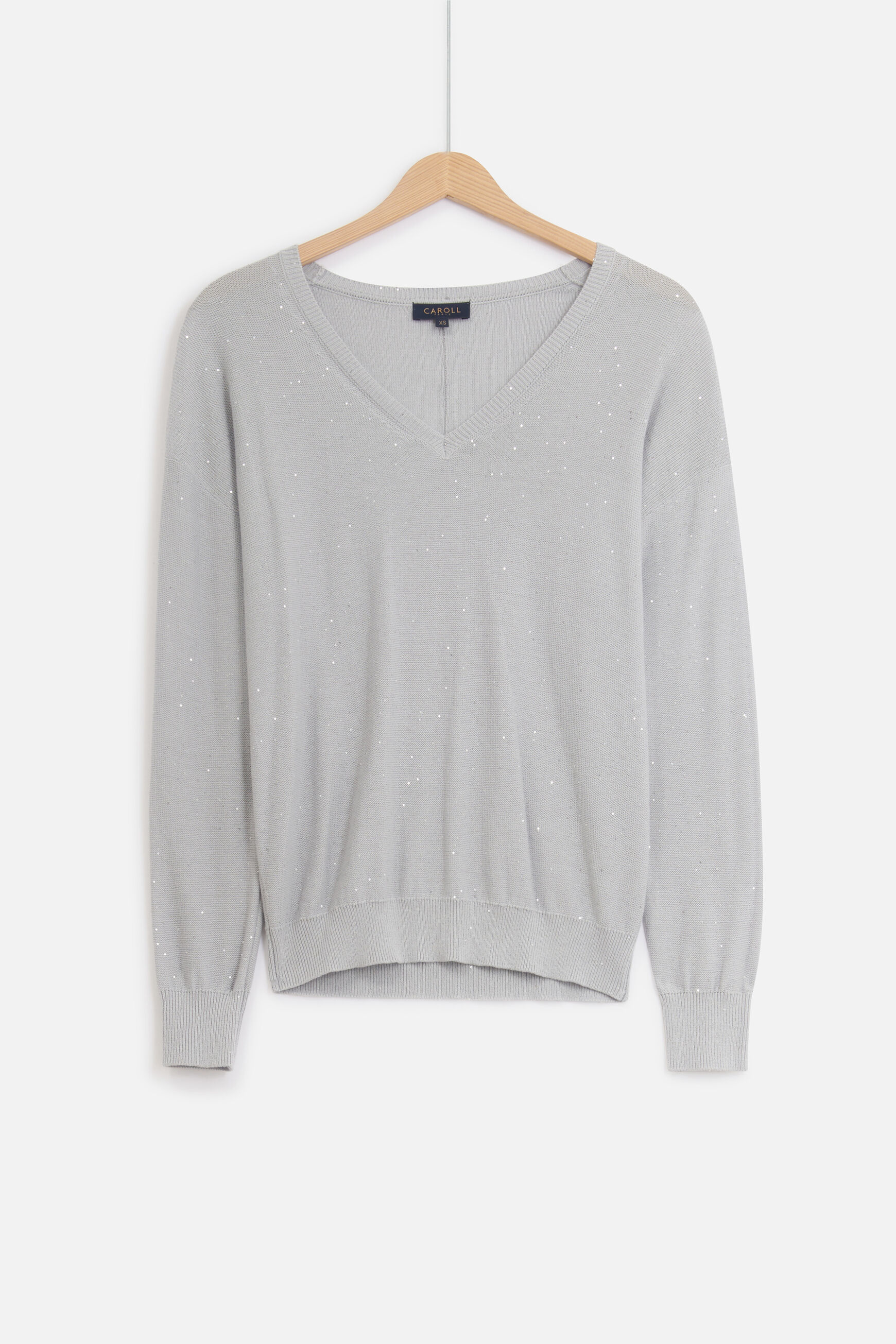pull ange gris clair femme
