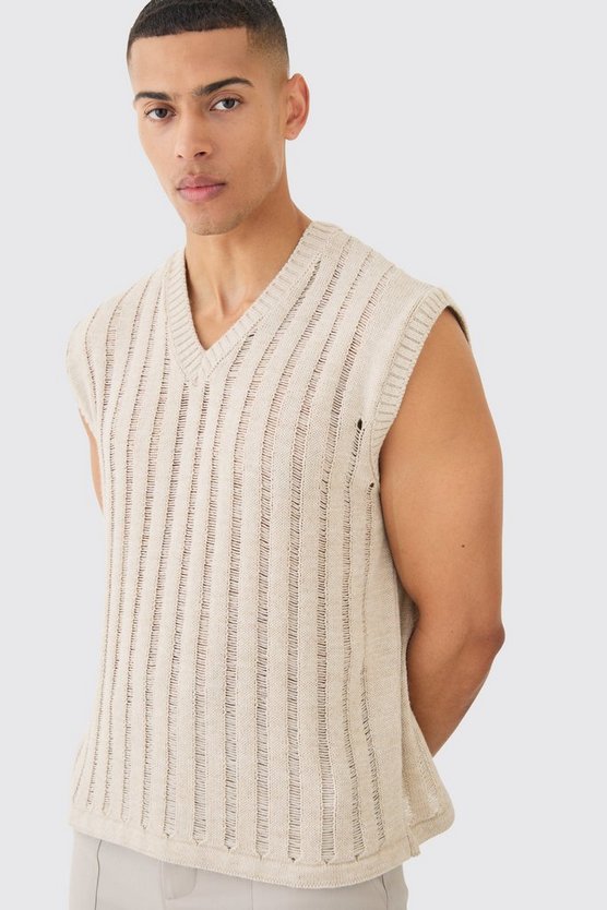 Oversize Tanktop mit Naht-Detail