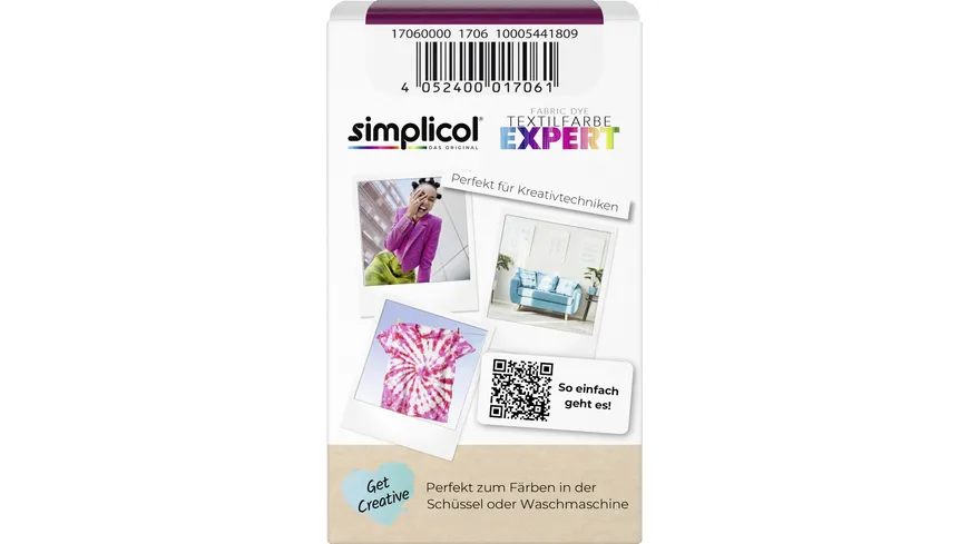 Simplicol Textilfarbe Expert Brombeer-Rot 150 ml