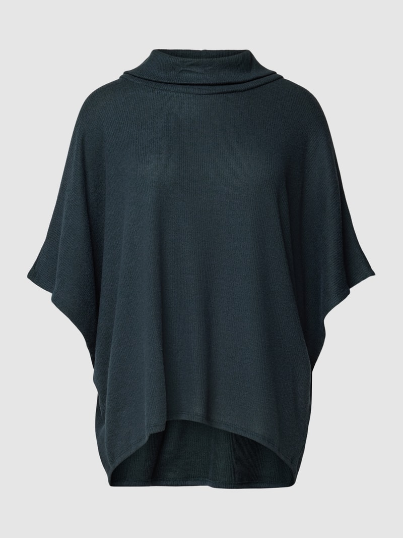 Strickpullover mit Fledermausärmeln in dunkelgrün