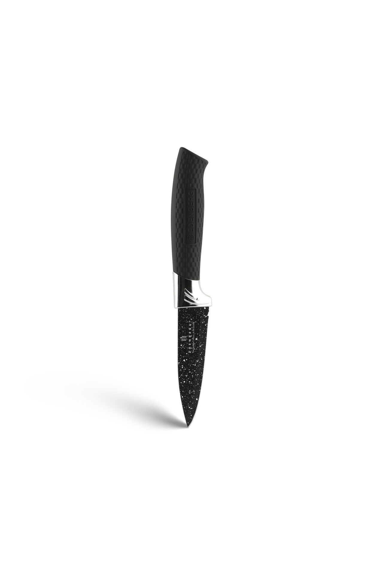 Edenberg Messer-Set Modernes schwarzes Messerset mit Block, Messerblock (6-tlg., Zeitloses Design des Topfsets. Eine ideale Geschenkidee)