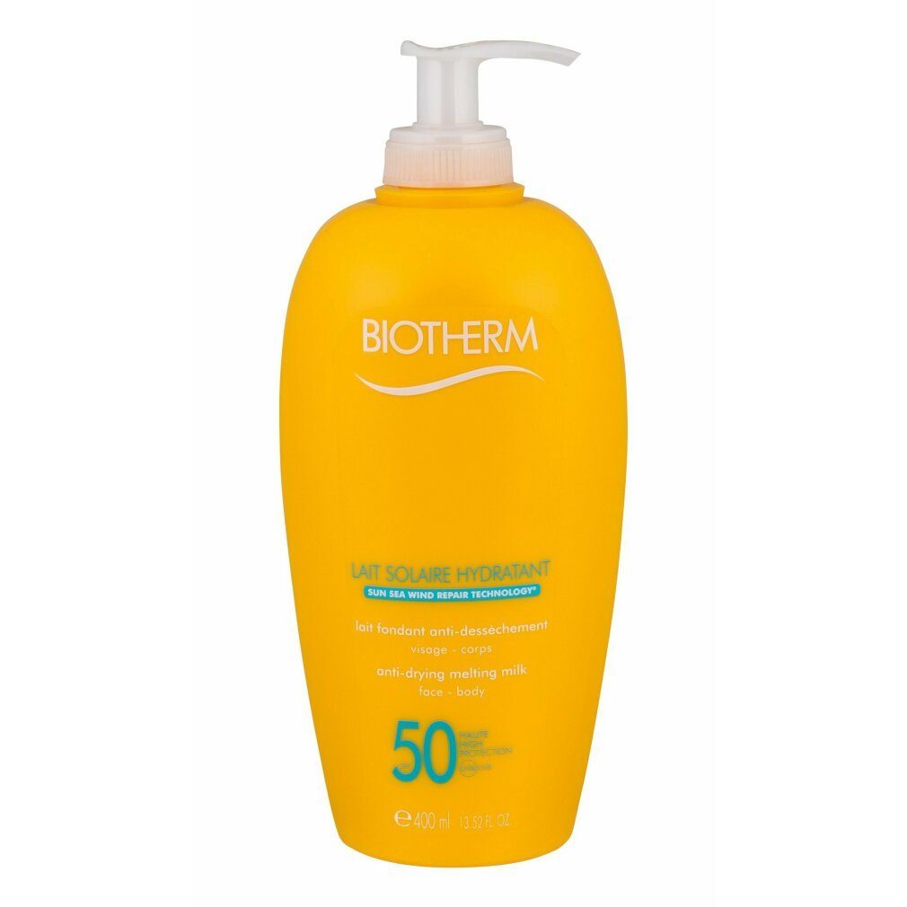 BIOTHERM Sonnenschutzpflege Biotherm Lait Solaire UVA und UVB Schutz Melting Milk LSF 50 400ml