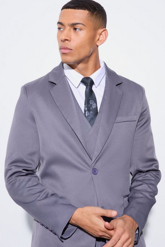 Einreihiger Slim-Fit Blazer