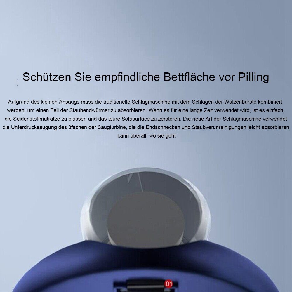Yoyaxi Matratzenreinigungsgerät Matratzenstaubmilbenreiniger 4KPa Handstaubsauger, - Verdicktes Filtersystem für eine effiziente Schmutzisolierung