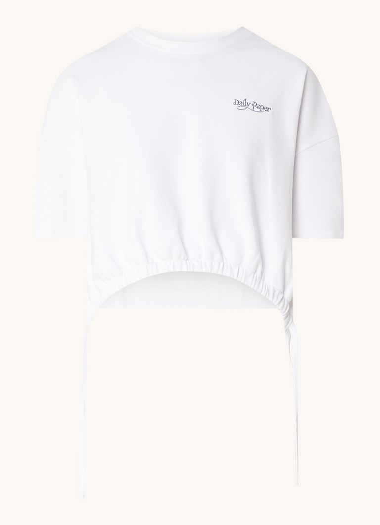 Daily Paper Desta T-shirt with logo embroidery and drawstring