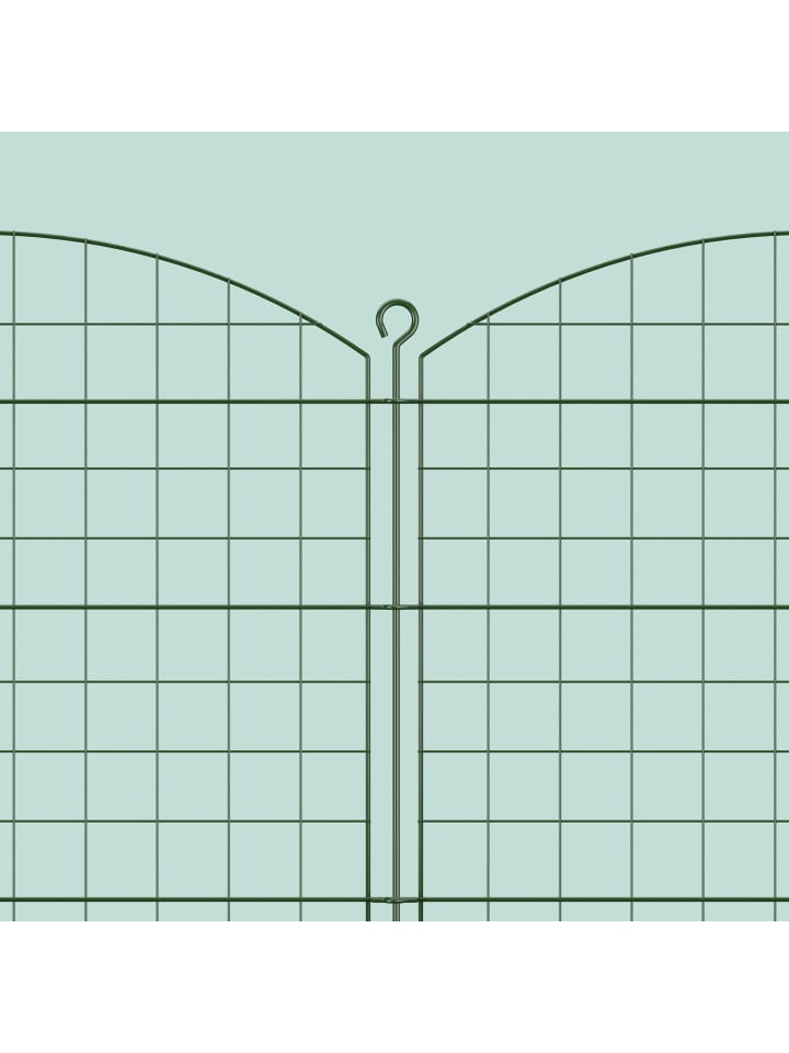 relaxdays 12 x Teichzaun in Grün - (B)75 x (H)78 cm günstig kaufen onesize